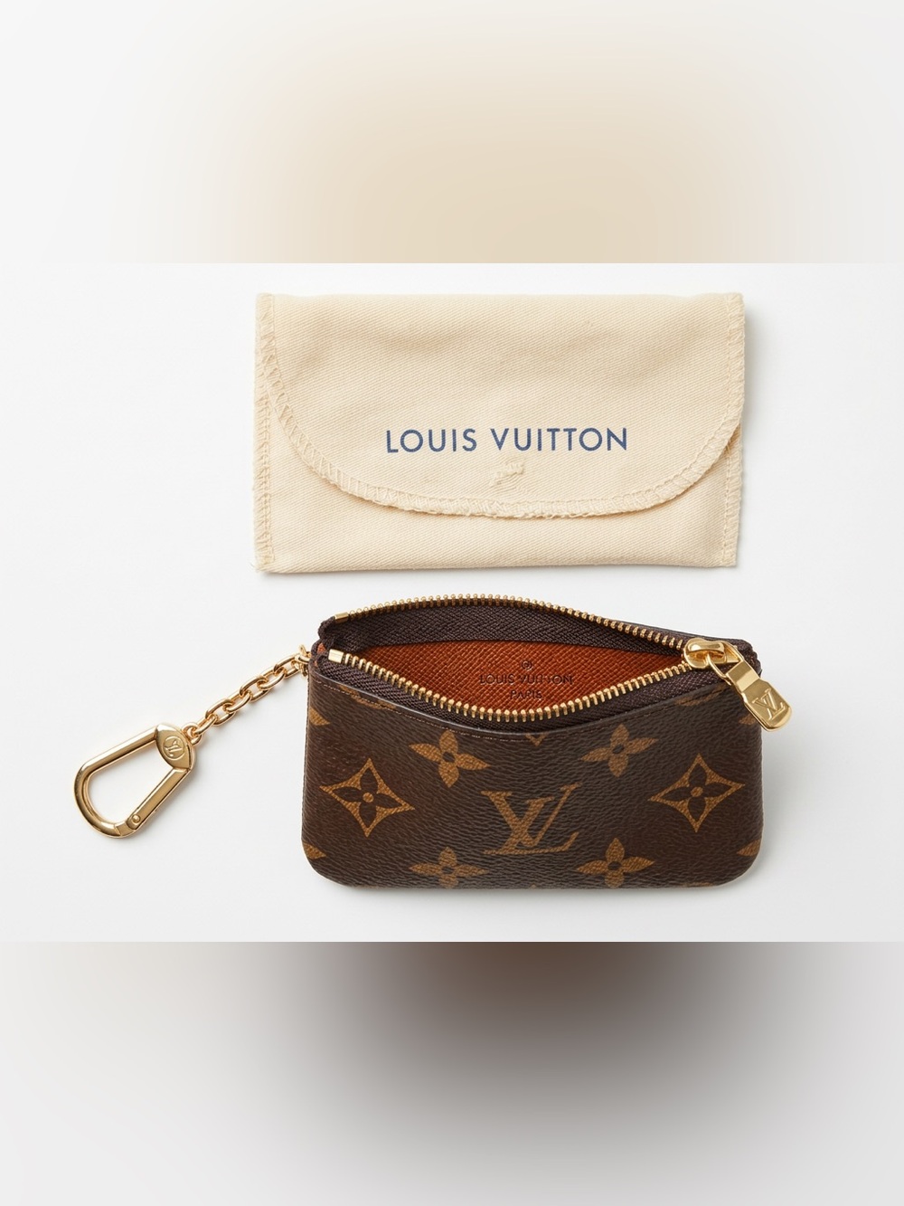 Inspo Monogram Canvas Mini Pouch with Gold Chain